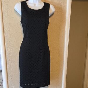 Banana Republic Black Sheath Mini Dress Scoop Neck Sleeveless